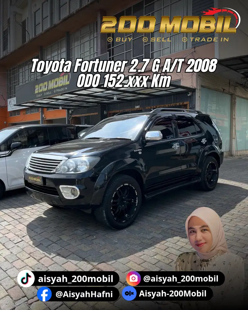 Toyota Fortuner 2.7 G A/T 2008 Bensin