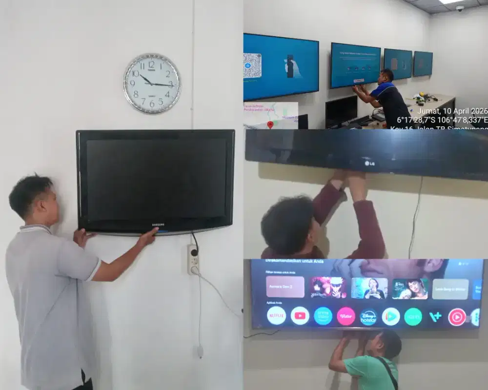 Braket +pasang atau jasa pasang terima rapih breket bracket led tv