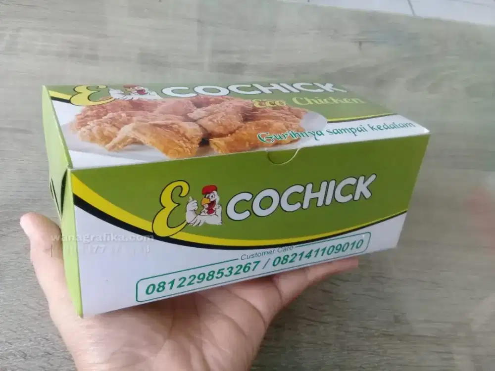 Box Fried chicken Fullcolor desain FREE