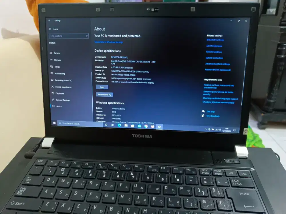 Laptop Toshiba core i5