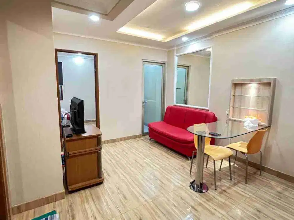 dijual apartemen Mediterania palace kemayoran 2 kamar tidur furnish bagus