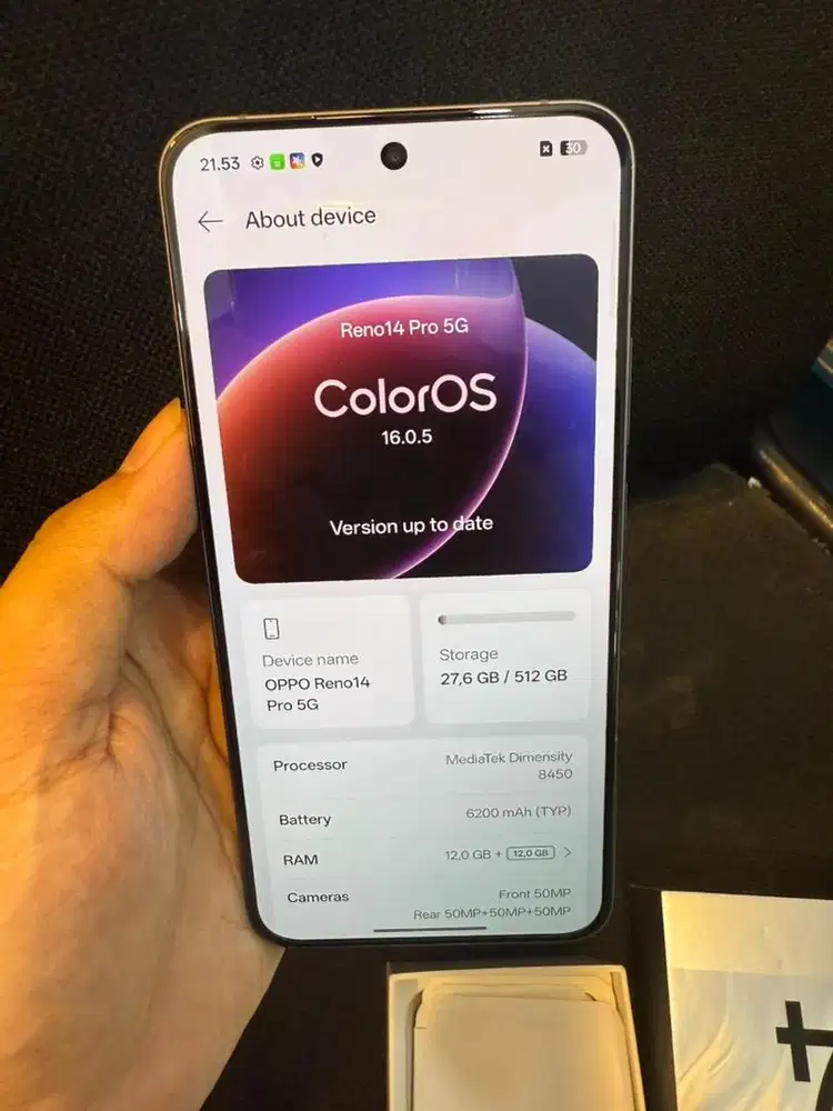 Oppo Reno 14 pro 12/512 second