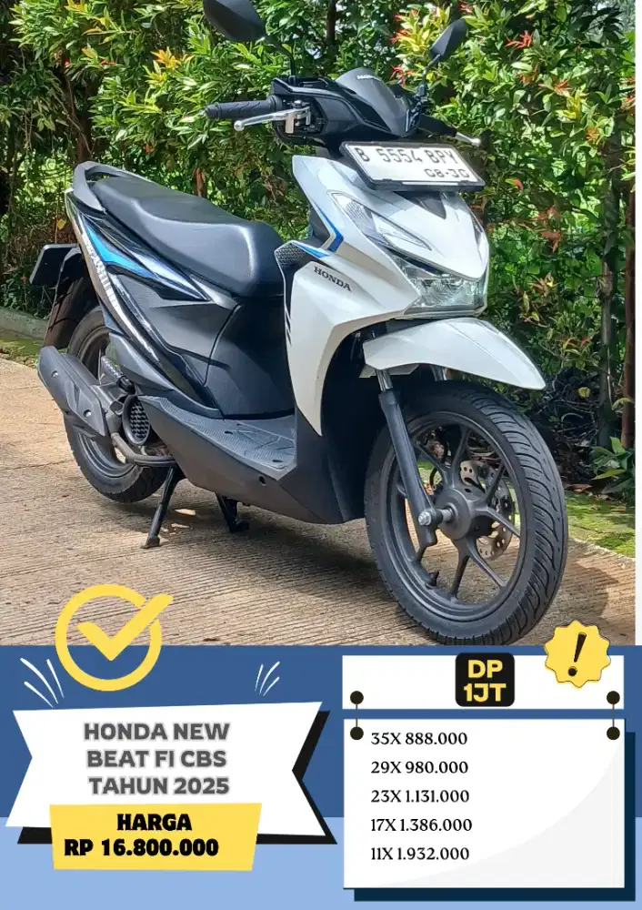 KM 2rb Honda New Beat FI CBS Tahun 2025