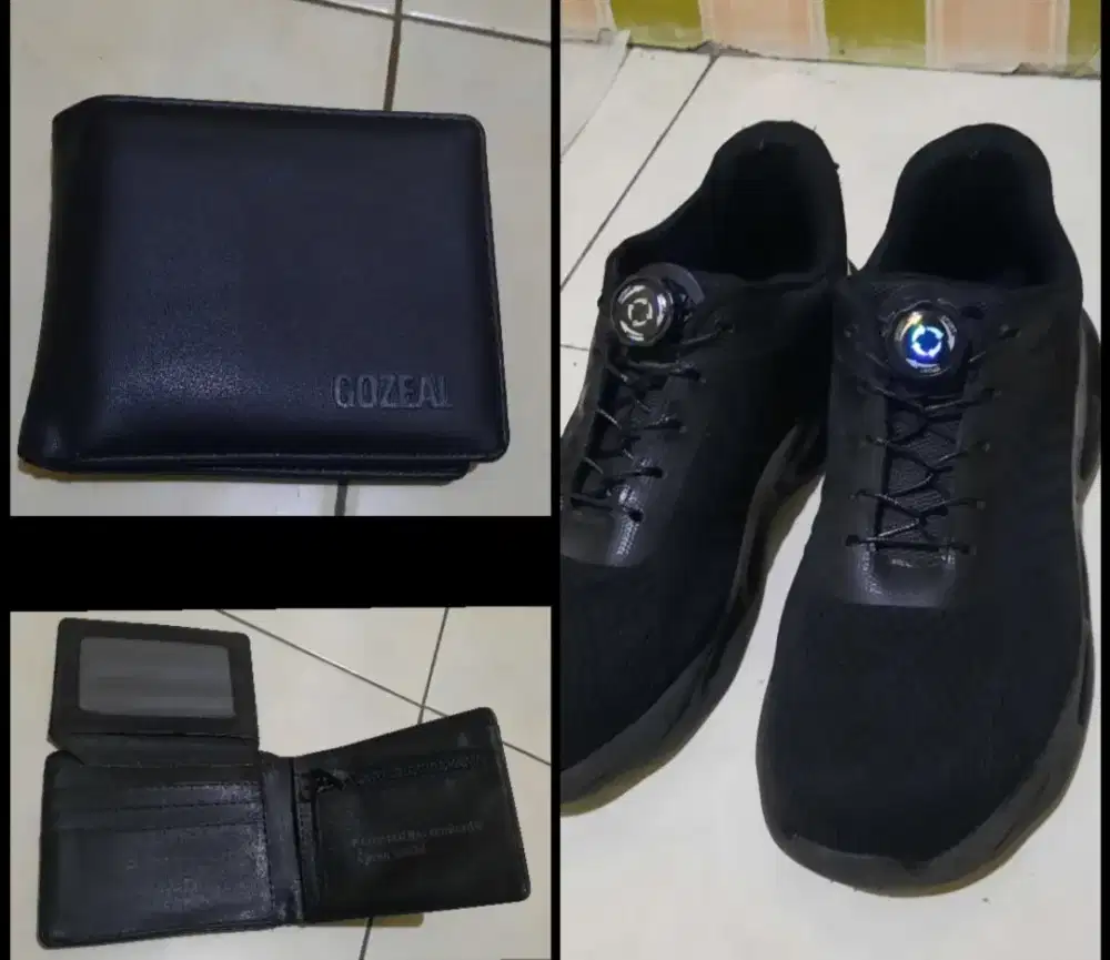 SEPATU SAFETY AEISO SIZE 42 WARNA HITAM DAN DOMPET GOZEAL WARNA HITAM