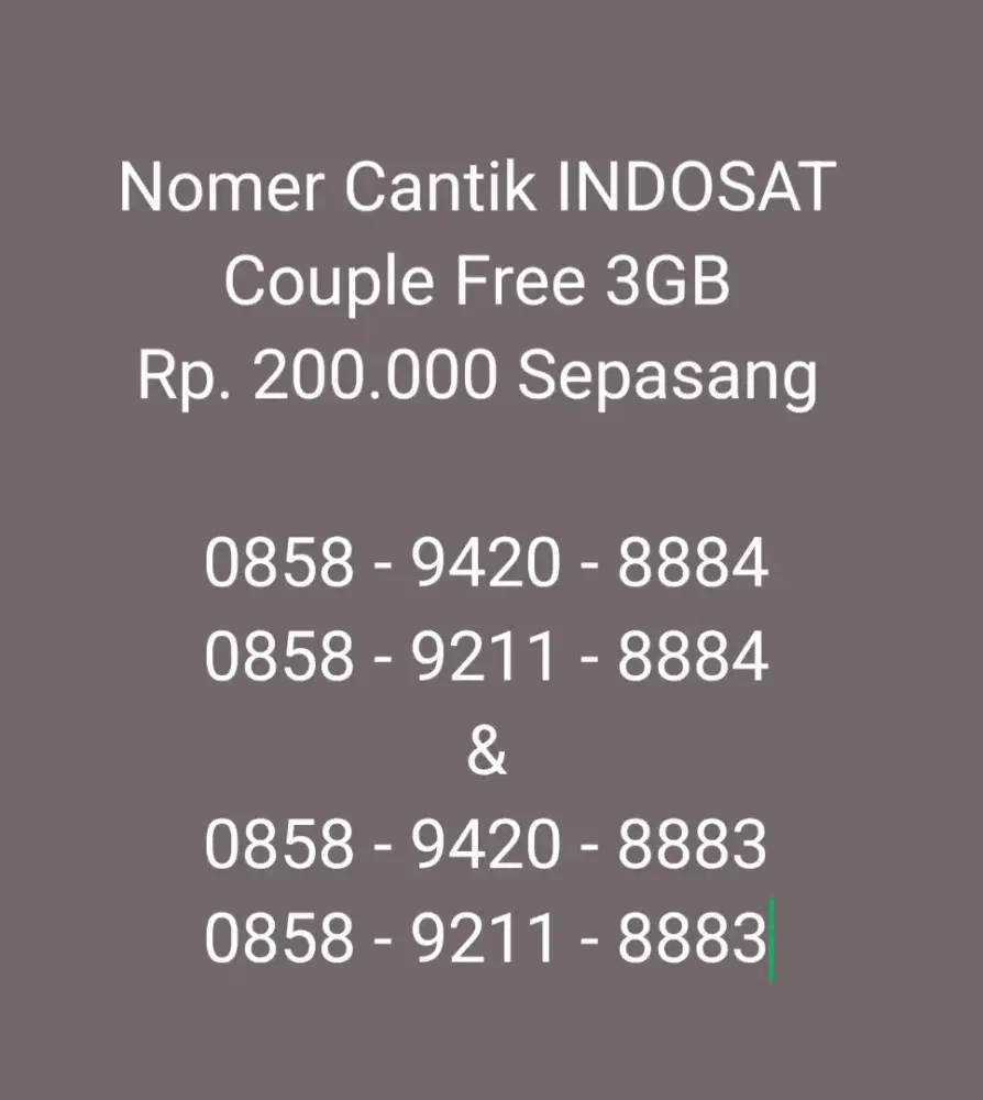Indosat cantik couple