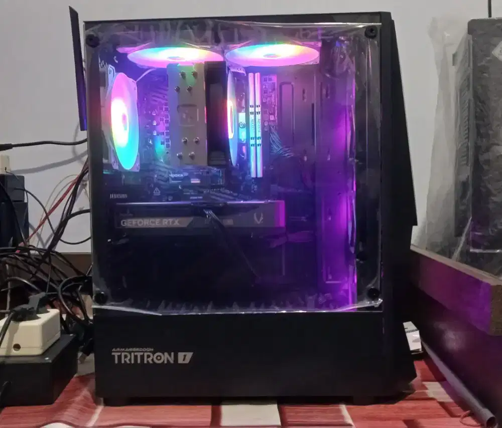 PC Amd Ryzen 5 5500 ram 16gb ddr4 nvme 500gb Hdd 500gb Vga 8gb ddr7