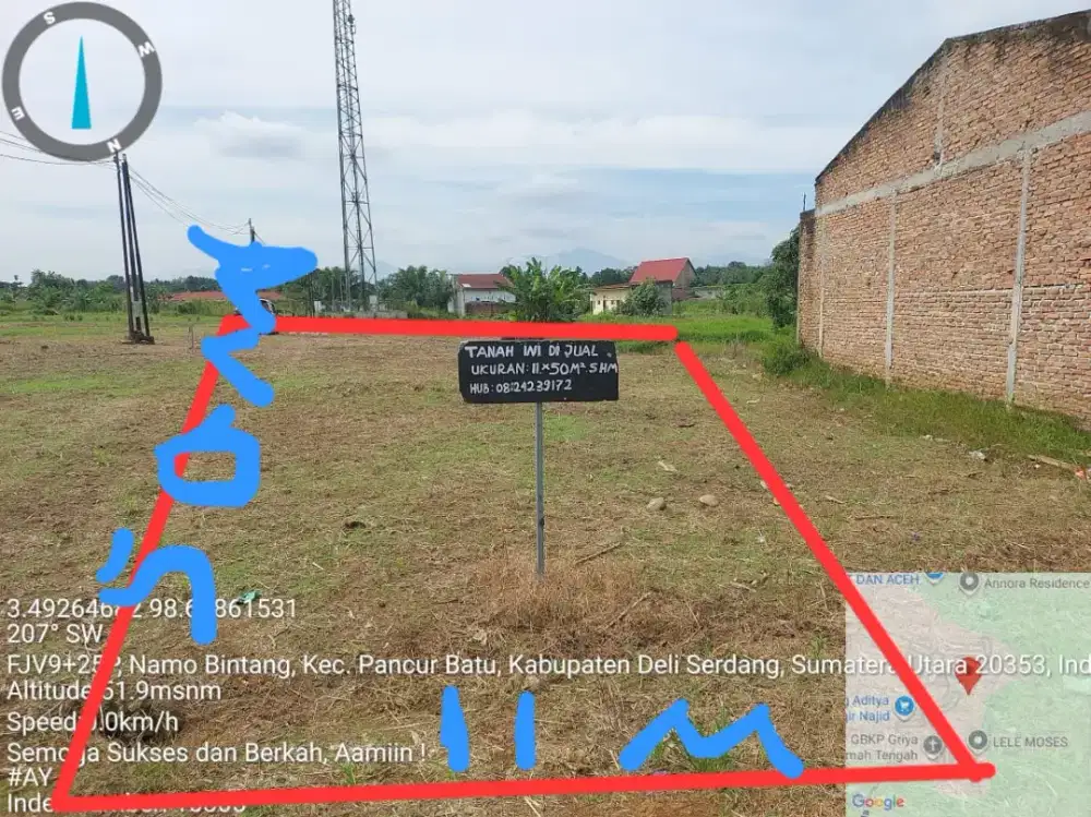 Tanah datar siap bangun.