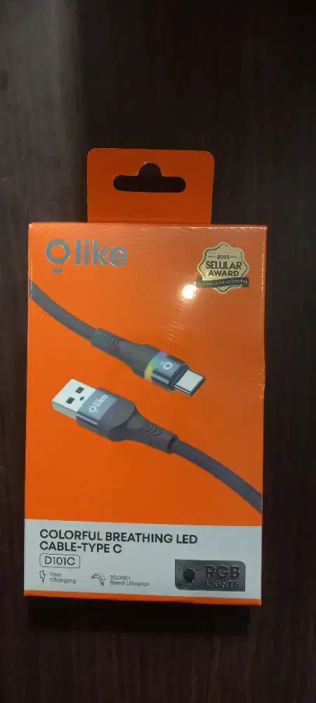 Olike D101C LED Type C USB Kabel Data Cable 1M Braided Fast Charging
