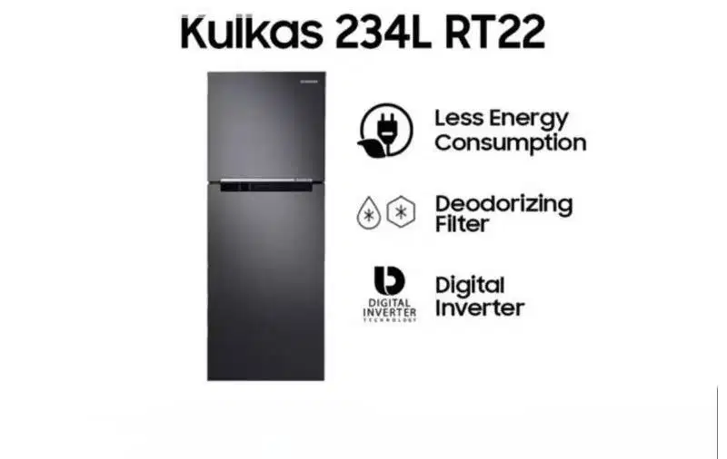Kulkas Samsung 2 Pintu Rt22FARBDB1