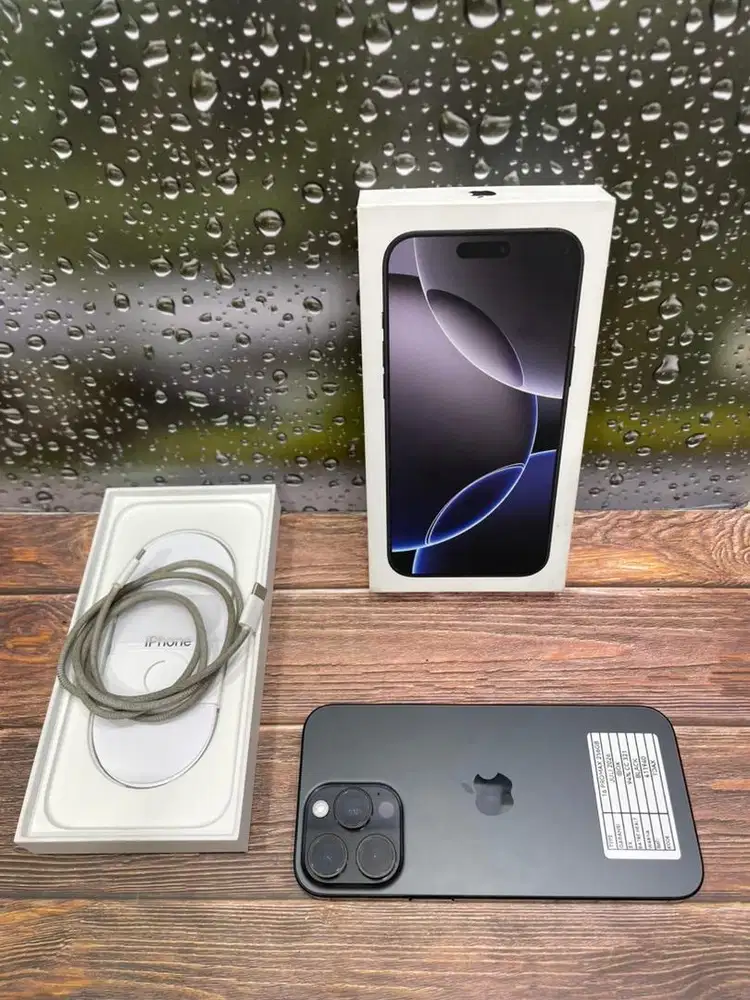 IPHONE 16 PROMAX 256GB BLACK GARANSI IBOX