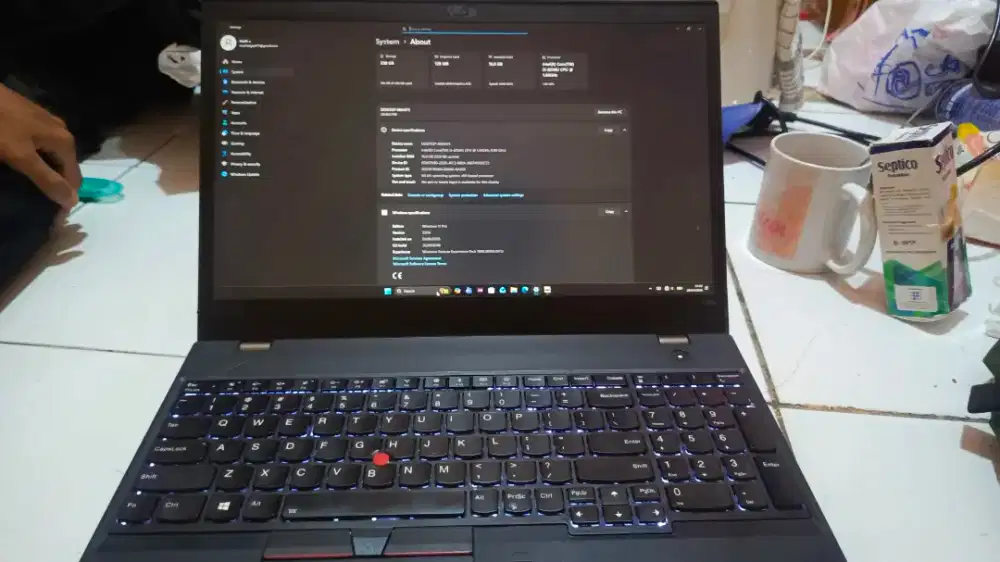 Lenovo ThinkPad T580 i5 Gen 8 Kondisi Normal