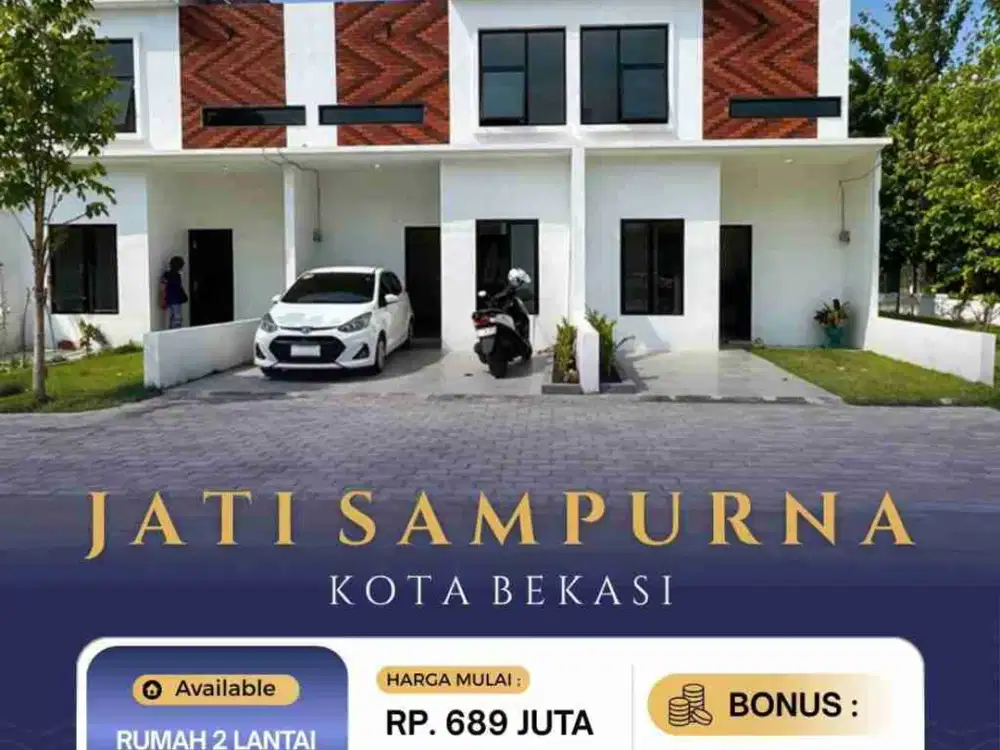 Jual Rumah Baru Cluster Siap Huni Di Kranggan Jatisampurna Bekasi, Dekat Jakarta