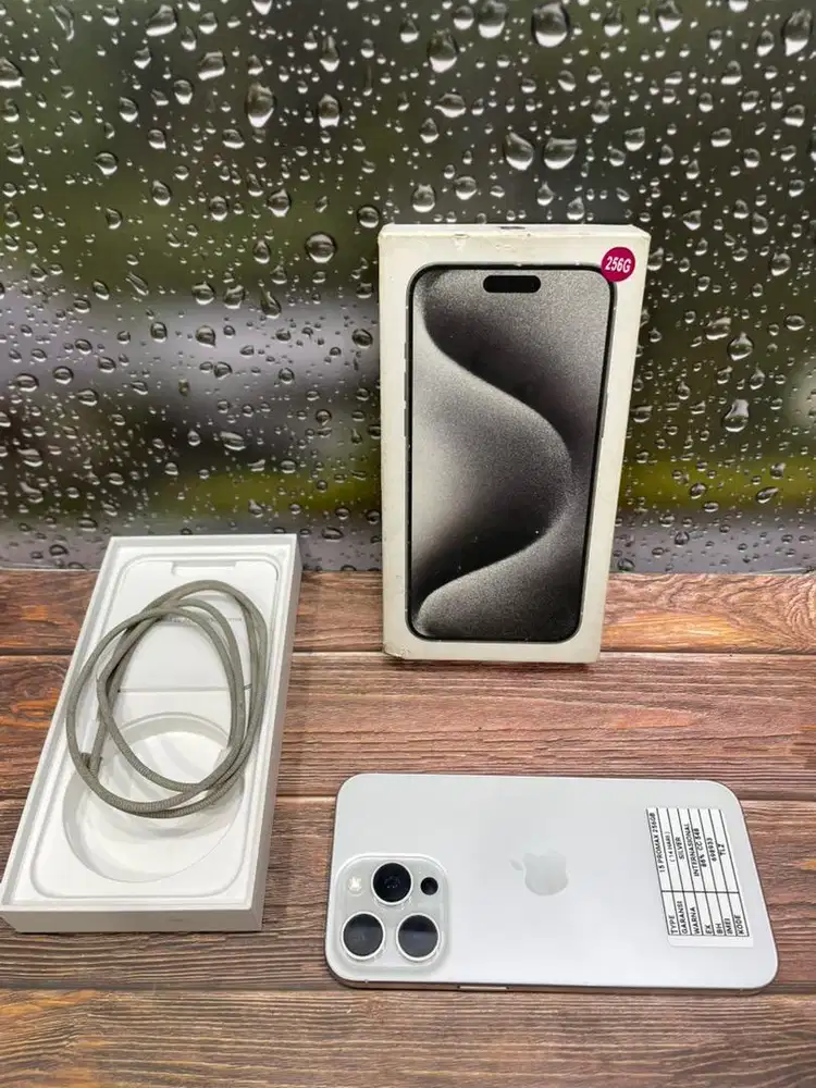 IPHONE 15 PROMAX 256GB SILVER GARANSI INTERNASIONAL