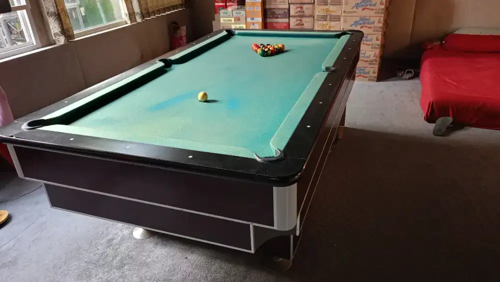 Meja Billiard Saka Kecil + Bola Belgi