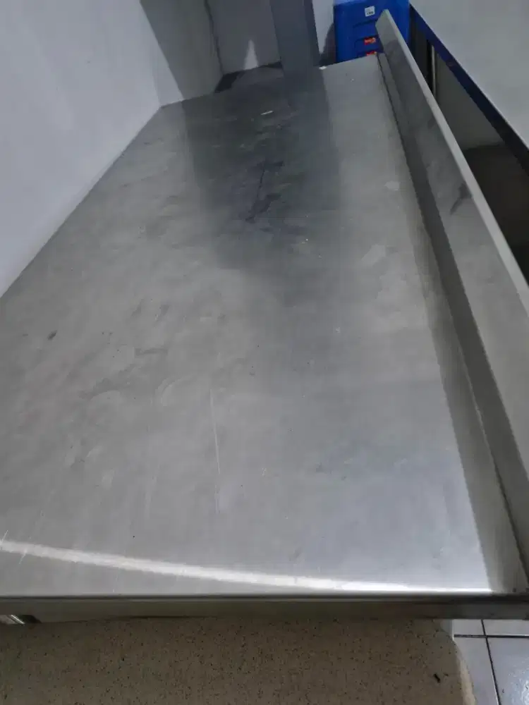 2 unit Meja stenlis panjang 150 cm