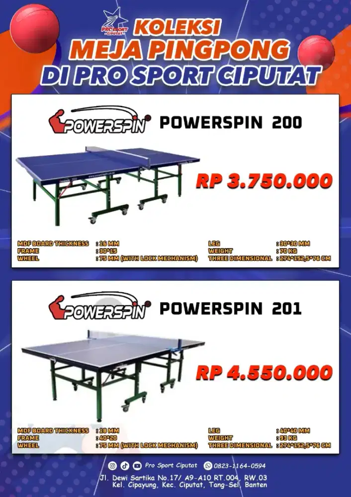 MEJA PINGPONG BERKUALITAS