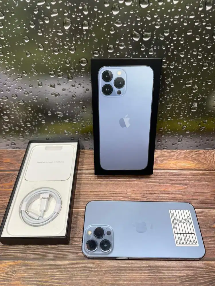 IPHONE 13 PROMAX 128GB BLUE GARANSI IBOX