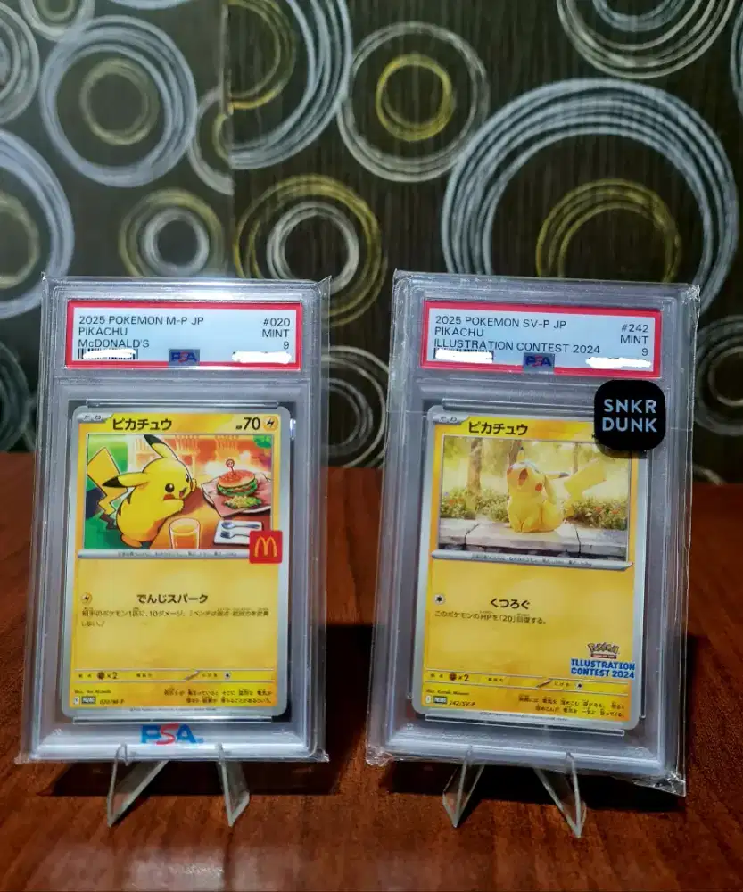 Pikachu PSA 9 McD 2025 + Illustration Contest (Bundle)