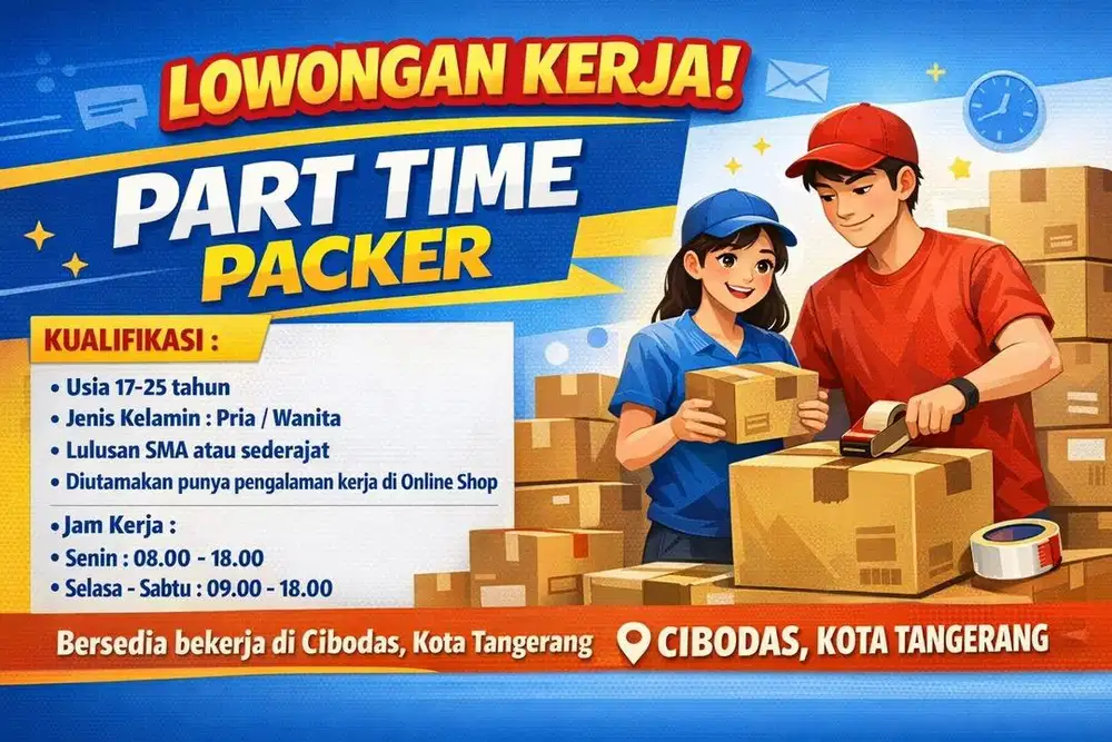 PACKER PART TIME OLSHOP
