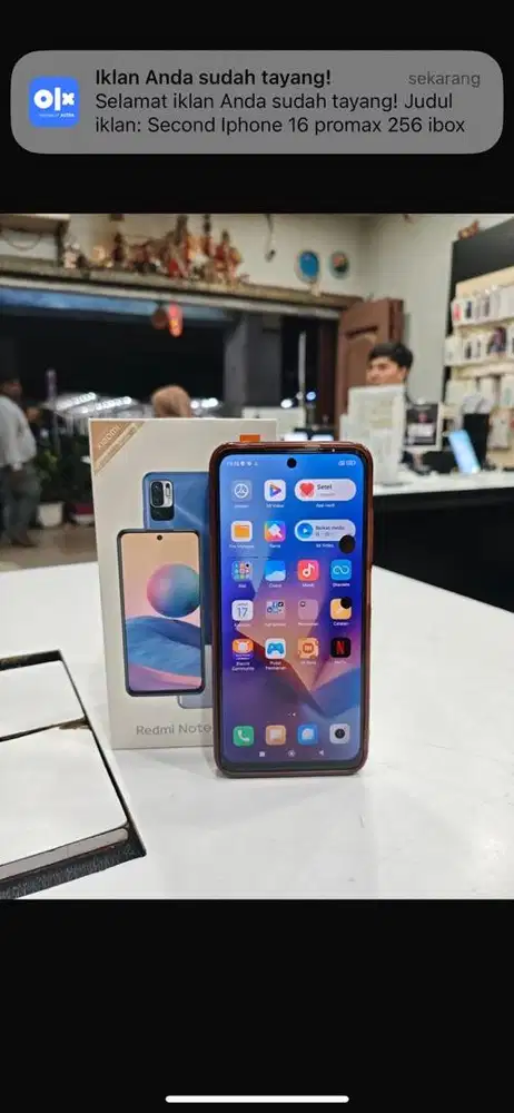 Second Xiaomi note 10 5G 8/128 lengkap