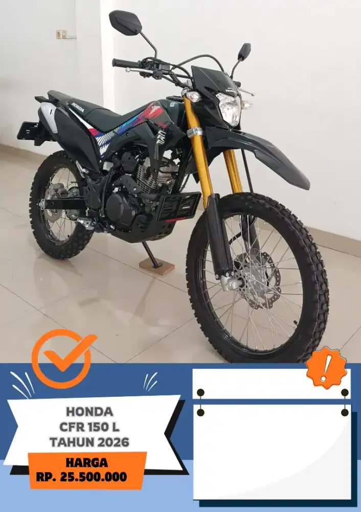 KM 22 PERAK!! HONDA CRF 150 L TAHUN 2026