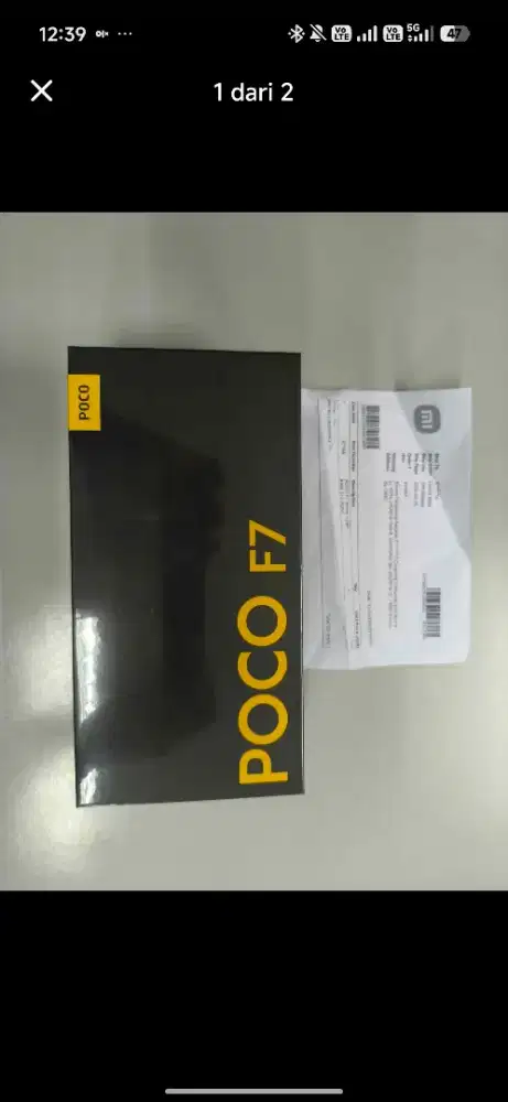 Poco f7 12/512 GB putih baru garansi resmi segel