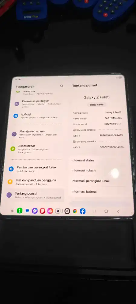 Di jual Samsung Z fold 5 99% like new