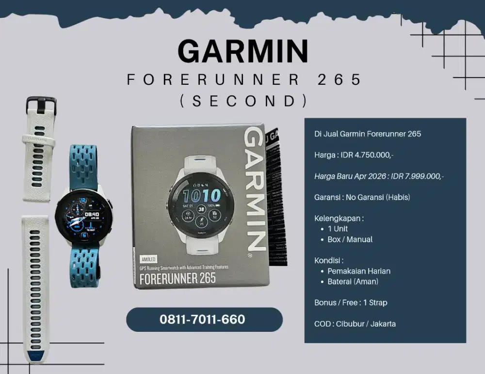 Prelove Garmin Forerunner 265