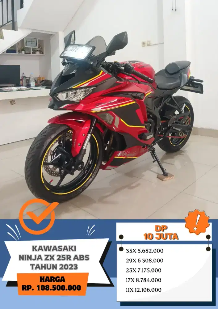 KM 1 RB!! KAWASAKI ZX 25R ABS TAHUN 2023