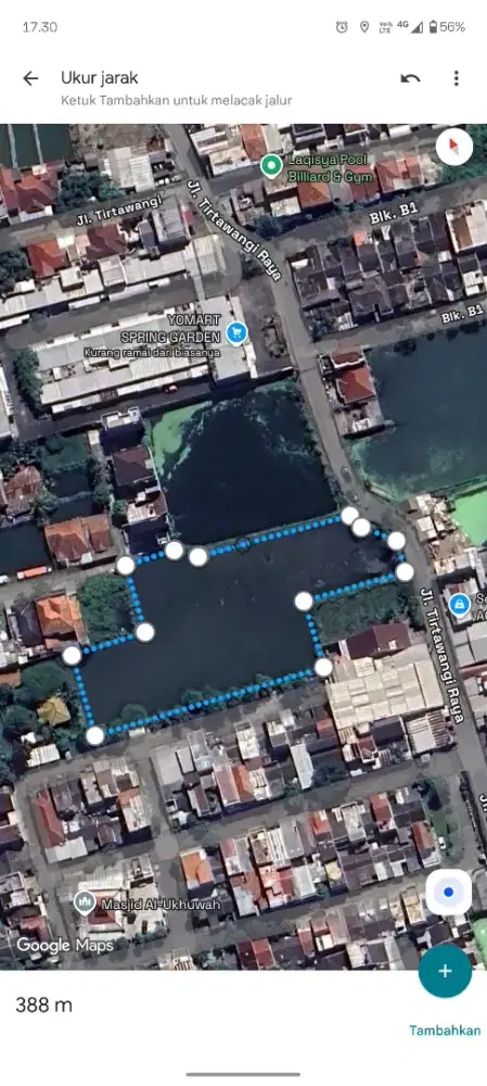 Lahan sangat strategis bebas babjir dijual cepat