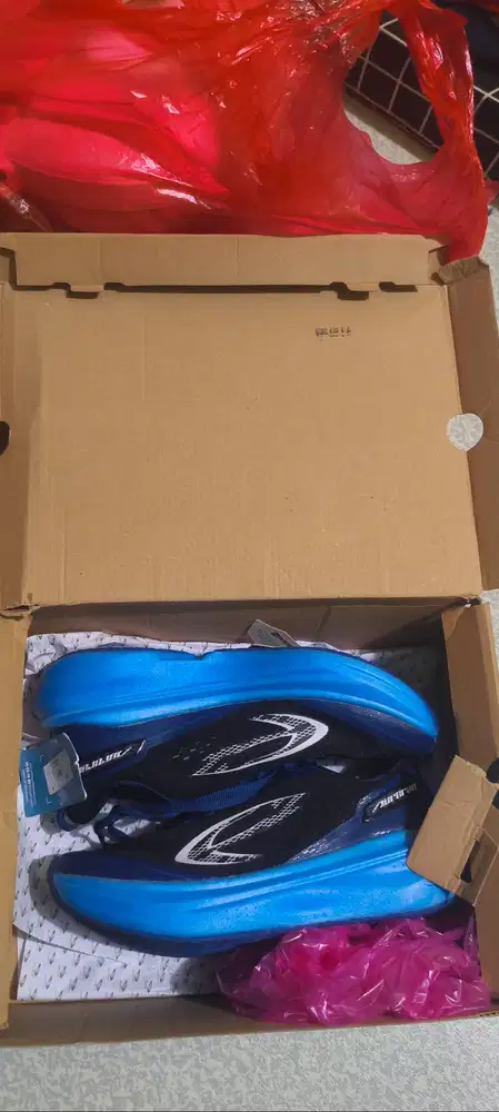 Sepatu 910 Nineton Aurorun Stride Biru Hitam