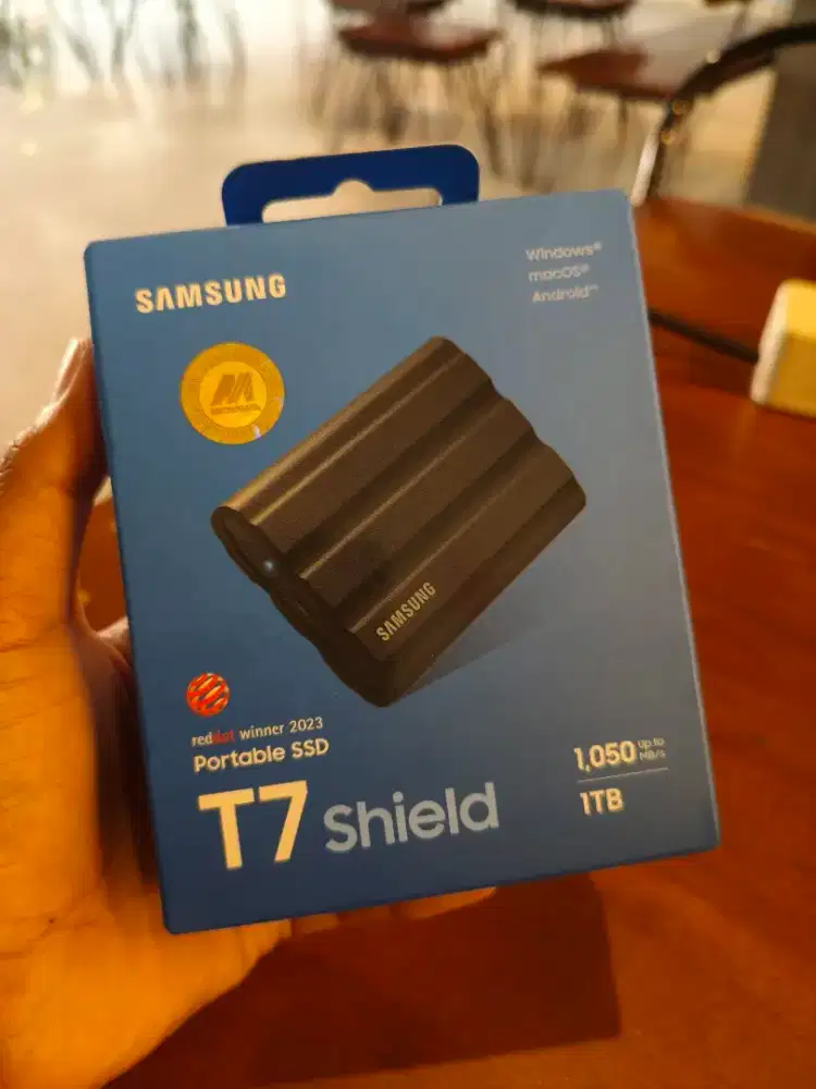 SSD portable Samsung T7 shield 1TB , cuma tes unit
