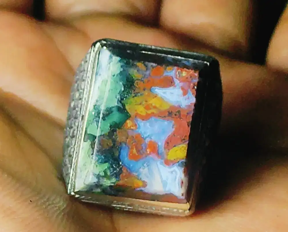 Batu akik pancawarna 5 warna