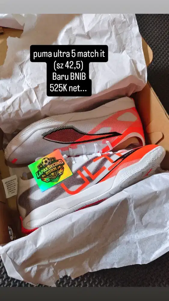 sepatu futsal puma ultra 5 match it
