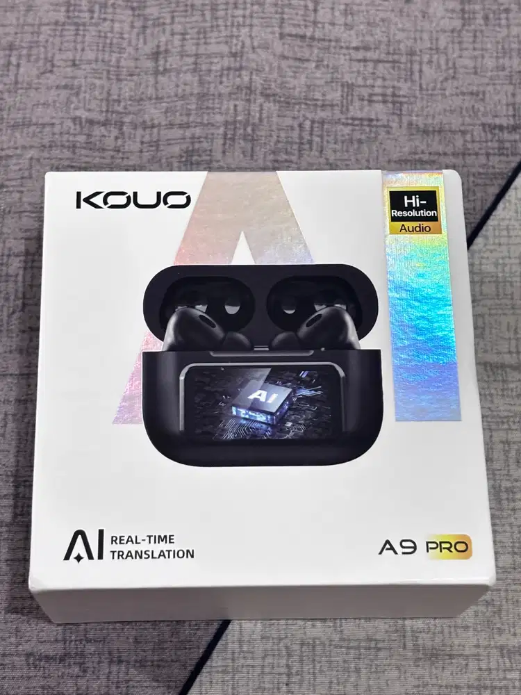 K0U0 AI Earbuds A9 Pro Max Bluetooth Touchscreen