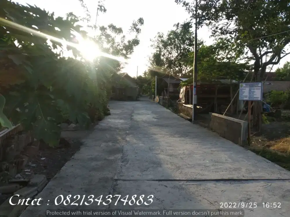 Dijual Tanah dekat Gereja Ganjuran, Lt 226m2