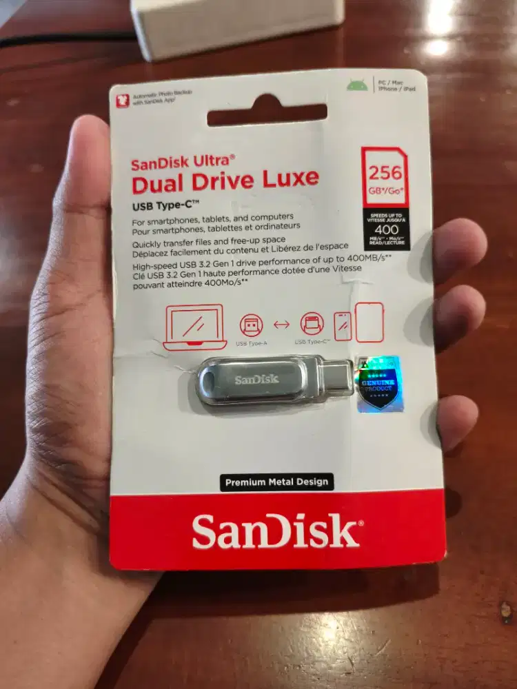 flashdisk otg type c Sandisk luxe 256gb new
