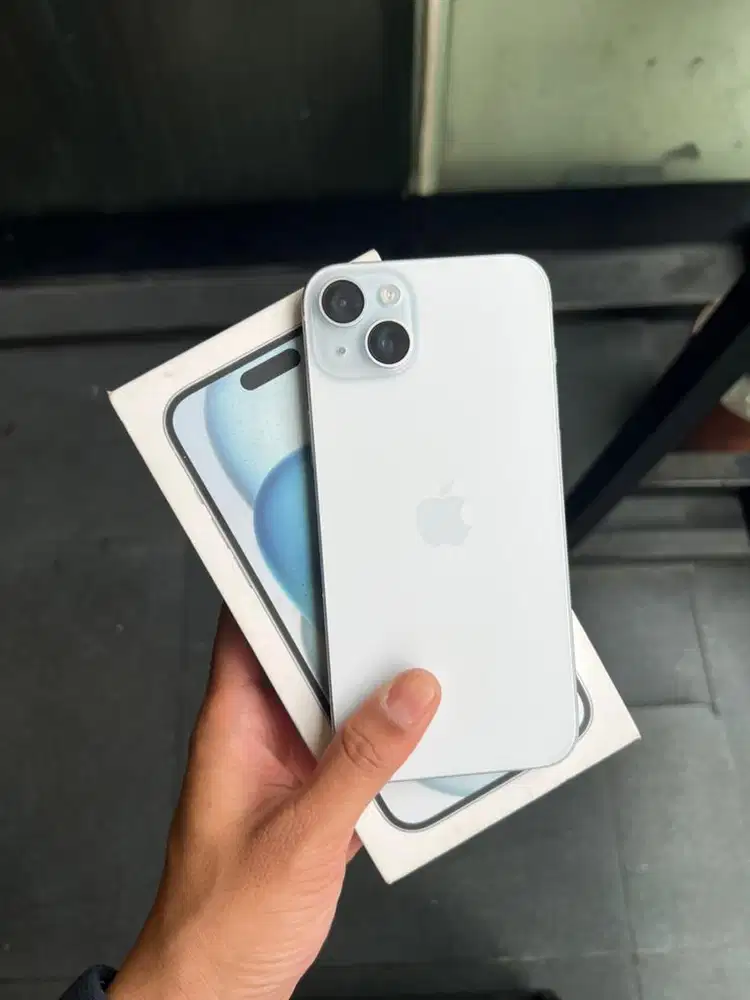 iphone 15 plus 128 blue ibox second