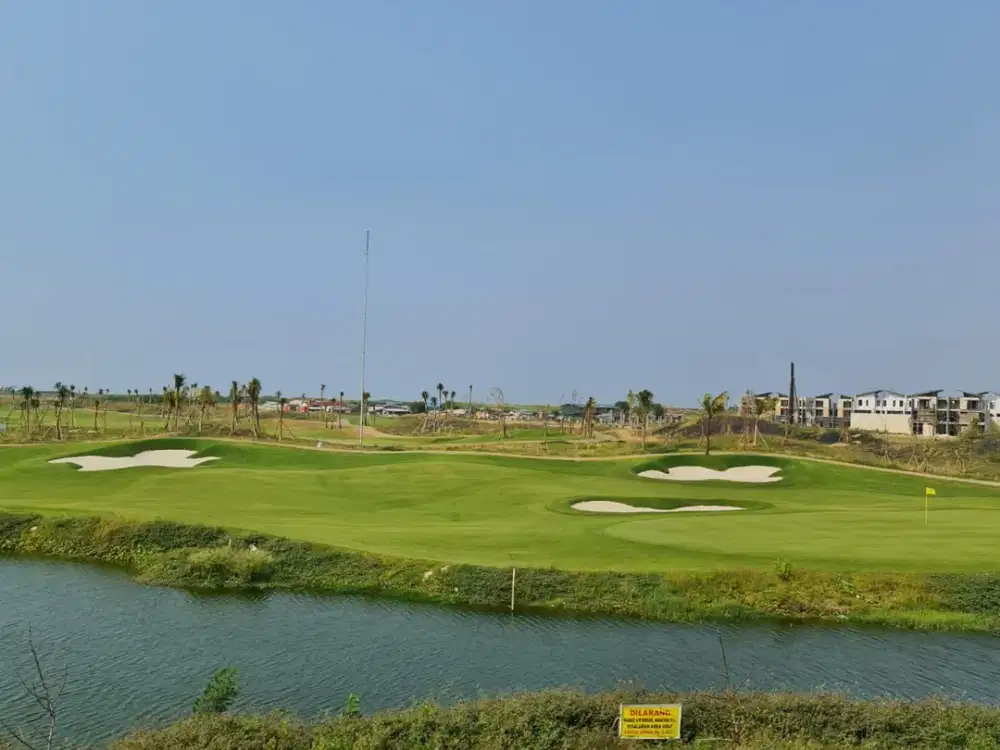 Kavling Golf Island PIK Hoek 550m2 View Danau dan Laut TERMURAH