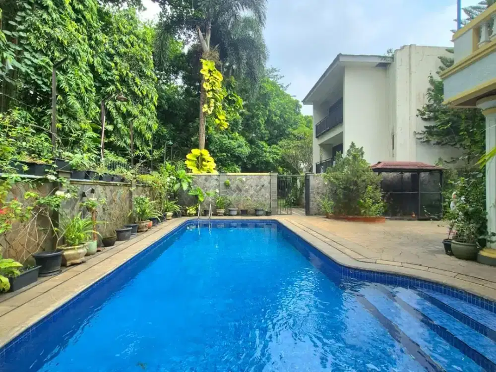 HITUNG TANAH KAWASAN FAVORIT DUTA SEKOLAH DUTA PONDOK INDAH LUAS 700 AN ONLY 30 m DENGAN KOLAM RENANG DEKAT JIS