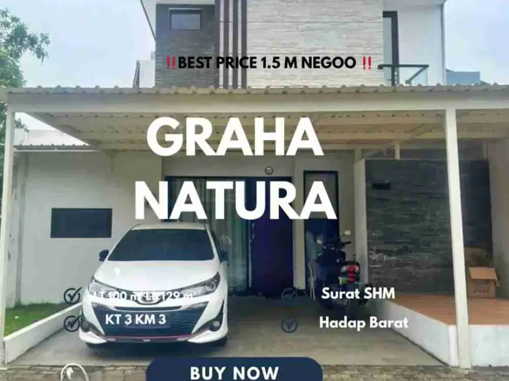 Termurah Graha Natura 2 Lantai Lebar 10