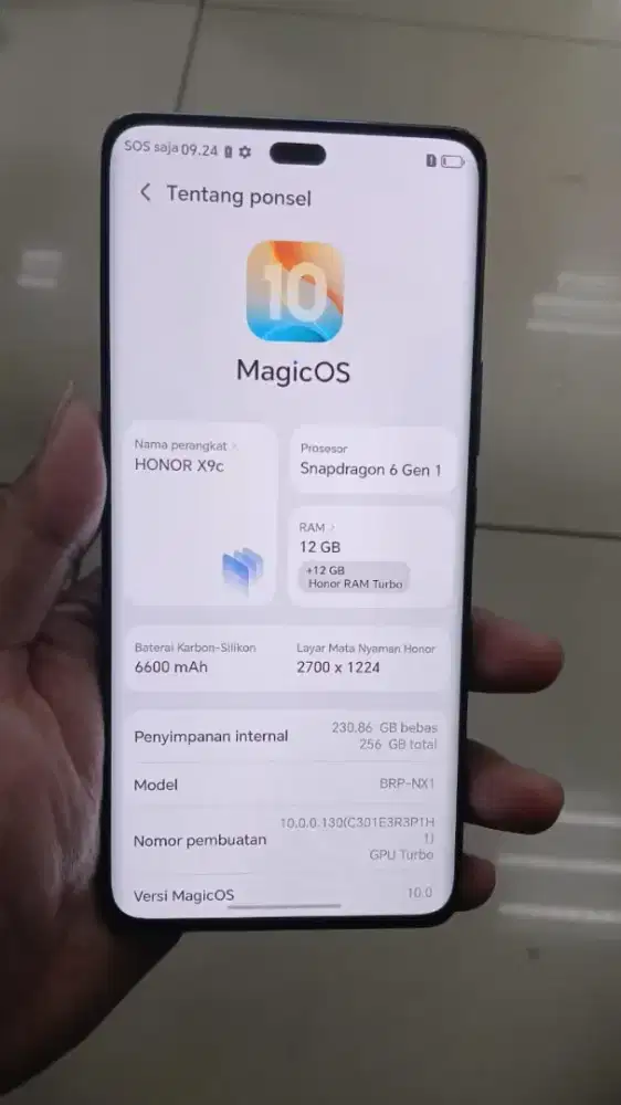 honor x9c ram 12/256gb