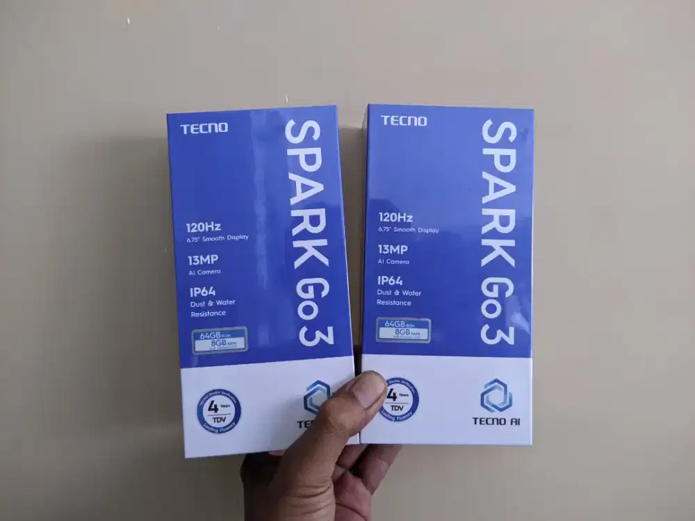 Fast respon WA Tecno Spark GO3 4+4/64 Garansi resmi 13bln