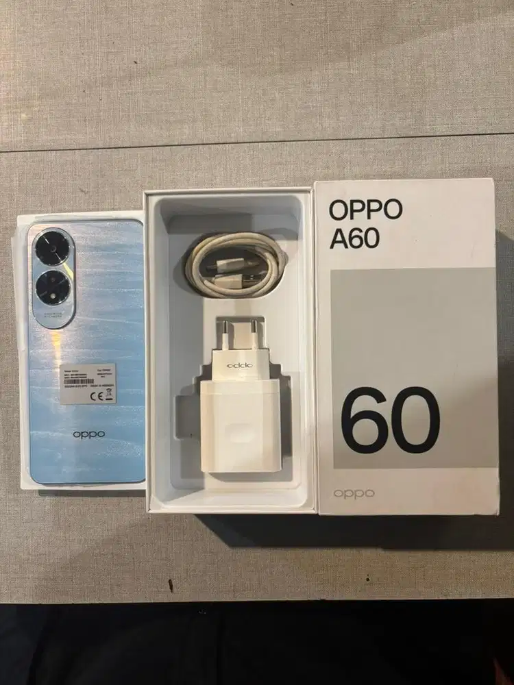 OPPO A60 8/128 GB LIKE NEW-FULLSET & GARANSI RESMI SAMPAI AGUSTUS 2026