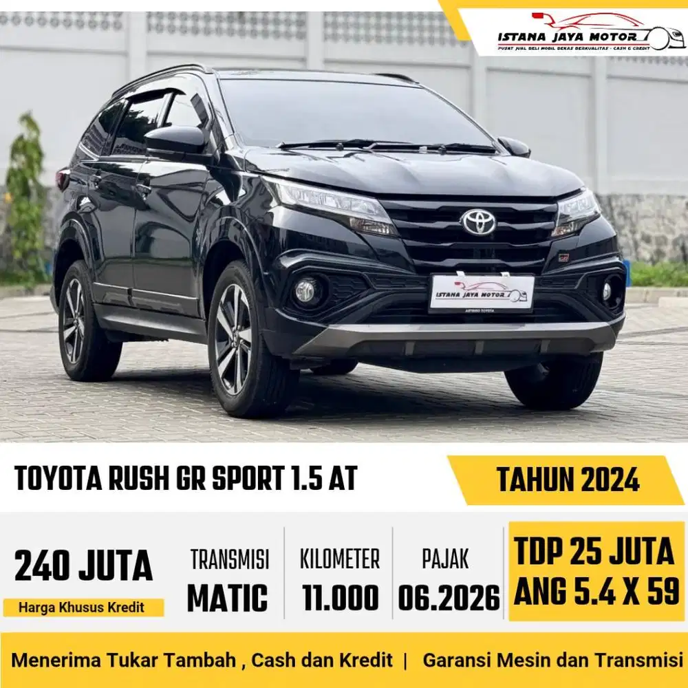 KM 11RB !! Toyota Rush GR Sport 1.5 Automatic 2024 Hitam