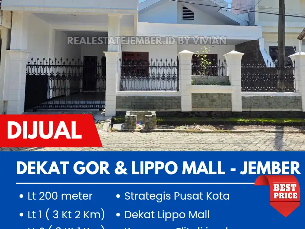 RUMAH DI DEKAT GOR DAN LIPPO MALL KALIWATES JEMBER