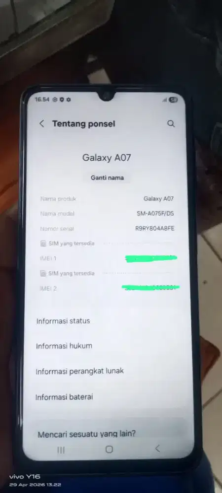 Jual hp samsung a07