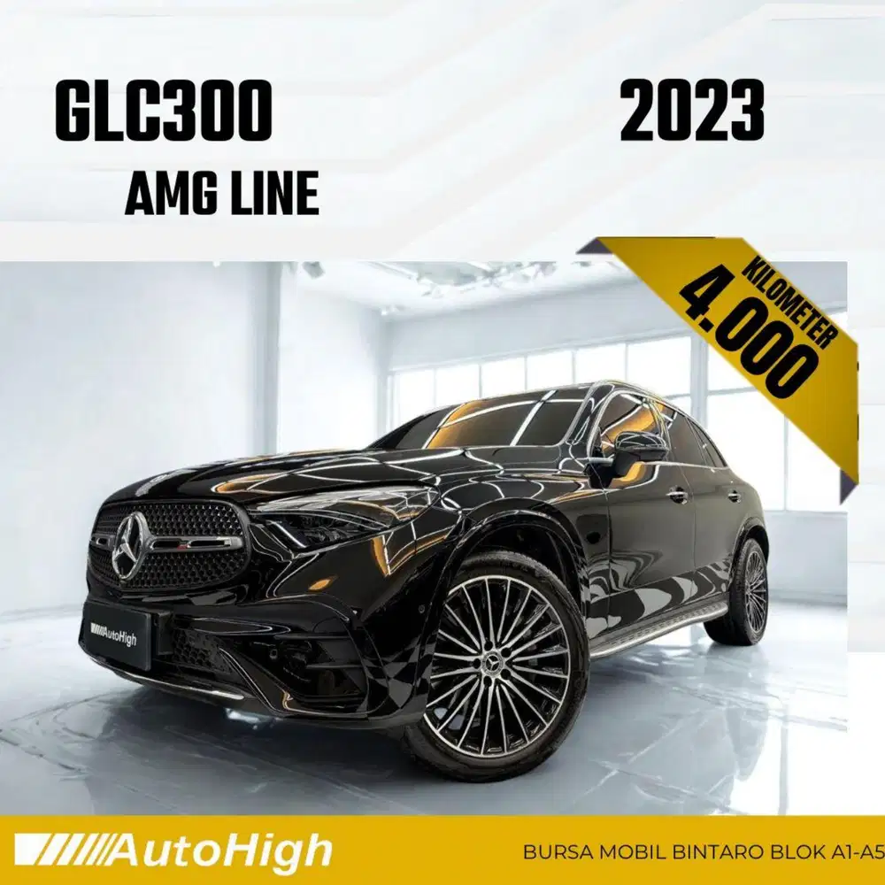 DP10% [Km4.000] GLC300 AMG 2023 Black / GLC 300 Reg 2024 #AUTOHIGH