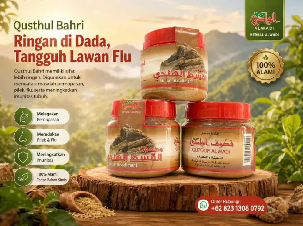 Terlaris! Herbal Qusthul Bahry Qust Hindi 180gr
