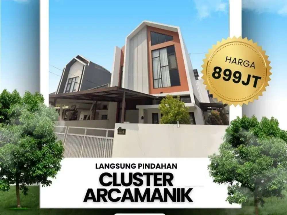 Rumah siap huni, desain modern dan lokasi strategis di Arcamanik Bandung